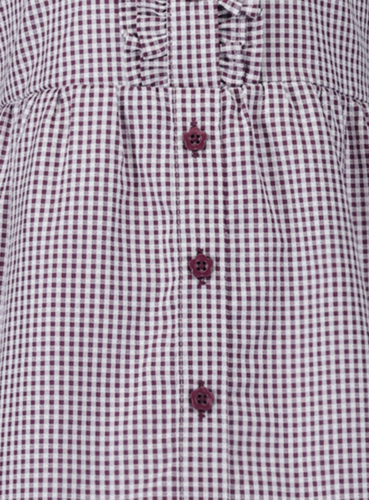 2 Pack Classic Dark Red Back Bow Gingham Dress  5 years - Image 2 thumbnail